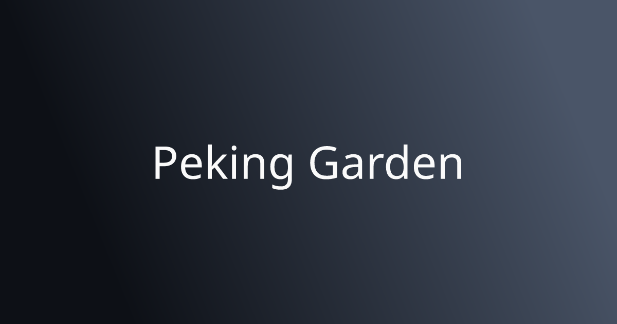 Best Chinese in Leominster, MA | Peking Garden | Menu